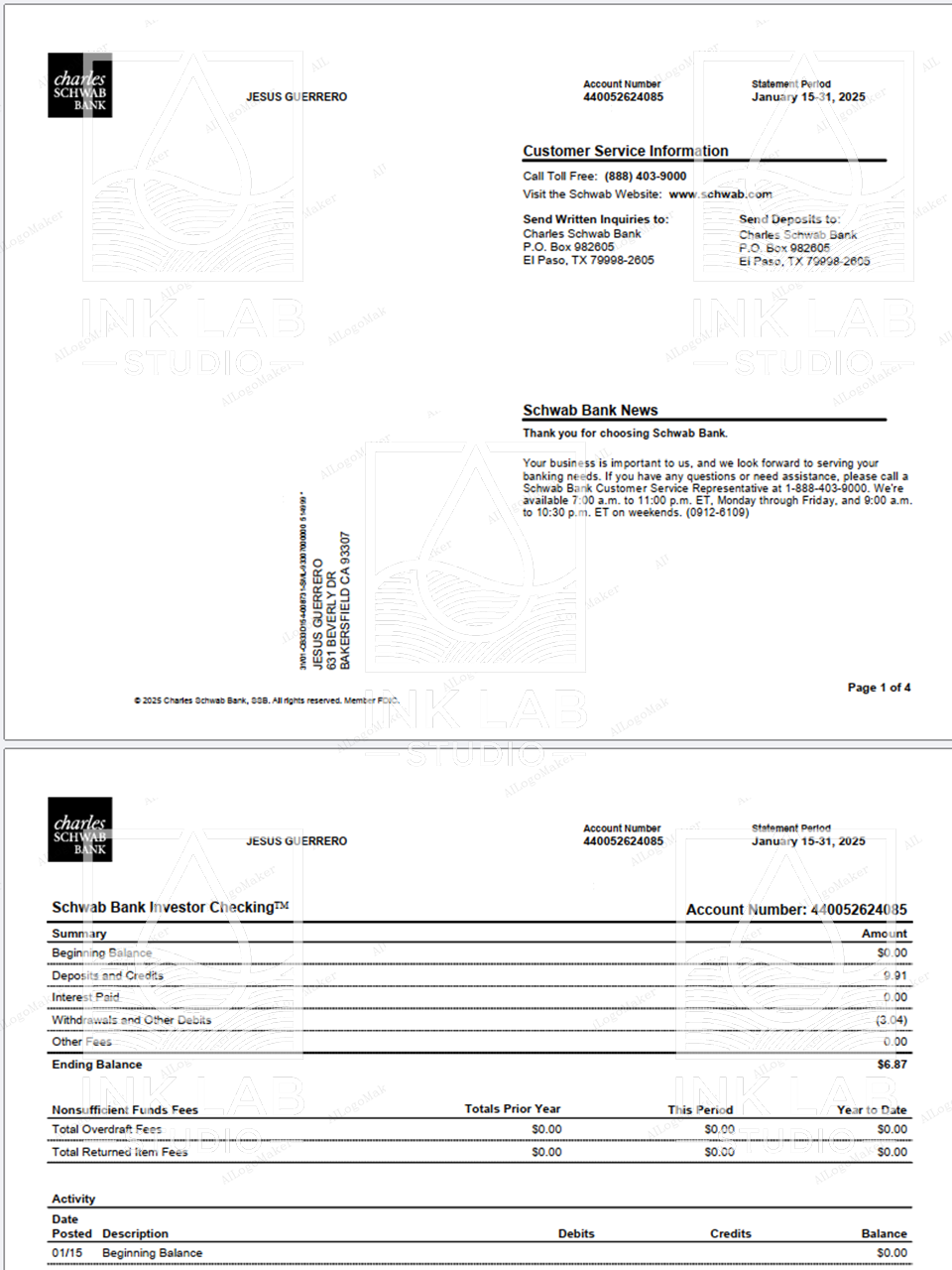Bank Statement